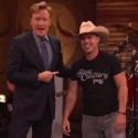 Watch Dustin Lynch Heat Things Up With “Seein’ Red” Then Strip It Down With “Cowboys and Angels” on “Conan”